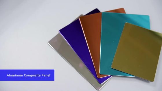 आंतरिक 5800mm . के लिए 1570 मिमी 3 मिमी एल्यूमिनियम समग्र पैनल छत गोल्डन एसीपी शीट