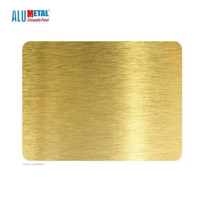 5 मिमी पीवीसी ब्रश एल्यूमीनियम समग्र पैनल शीट AA3003 Nacreous