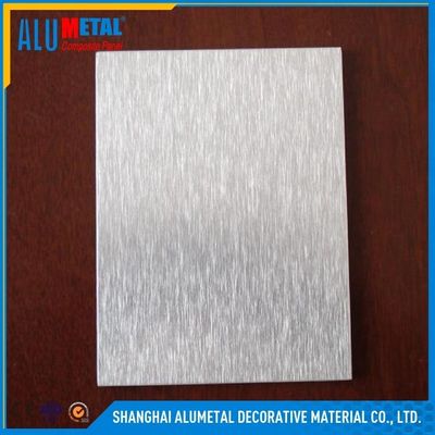 4 मिमी पॉलिश AA3003 ब्रश एल्यूमीनियम समग्र पैनल शीट 1220MM
