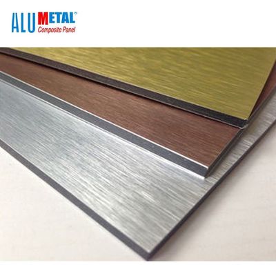 3MM पतला ब्रश एल्यूमीनियम समग्र पैनल शीट धातु 1570MM AA1100