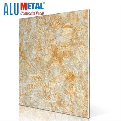 Nacreous Crossbond मार्बल एल्युमिनियम कम्पोजिट पैनल 0.05mm 5800mm एंटी स्टेटिक